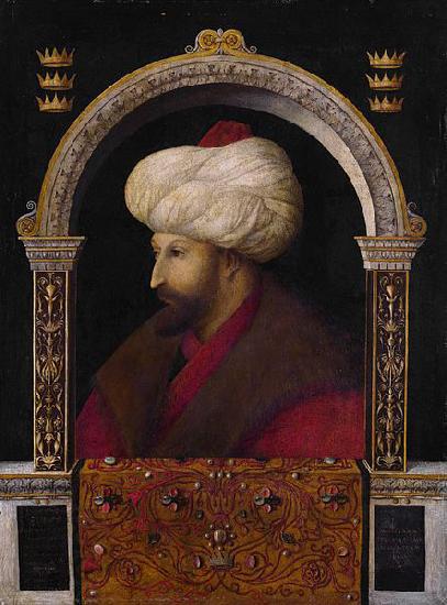 Gentile Bellini Portrait of Mehmed II by Venetian artist Gentile Bellini China oil painting art